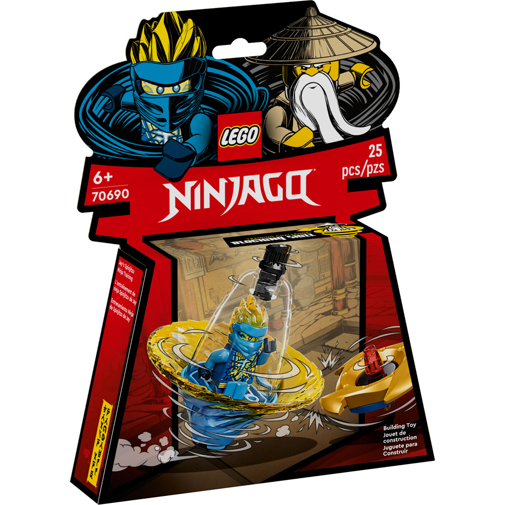 Lego NINJAGO Treinamento Ninja Spinjitzu do Jay 70690 25pcs Datez