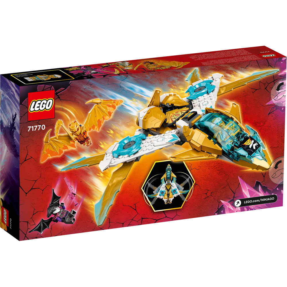 Lego NINJAGO Jato de Dragão Dourado do Zane 71770 258pcs - Datez