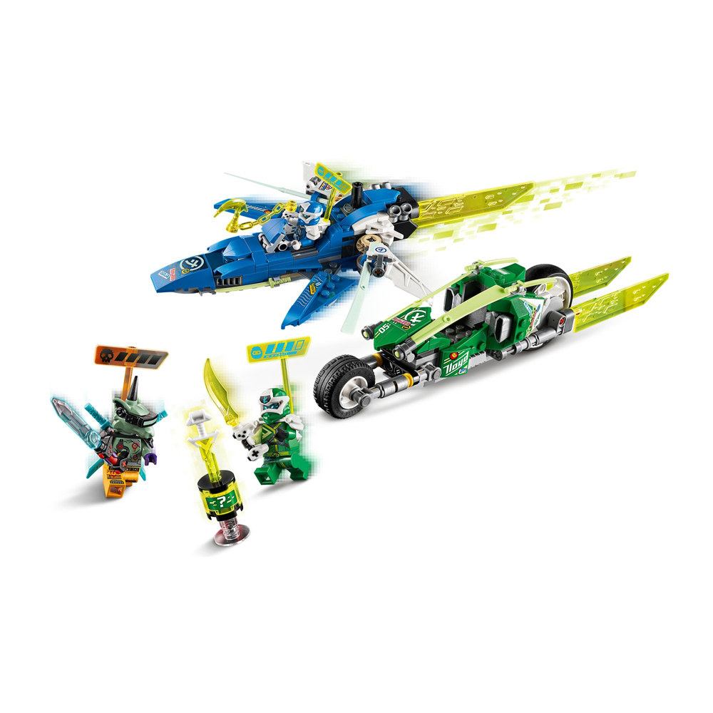 Lego Ninjago Os Veículos de Corrida do Jay e do Lloyd 71709 - Datez