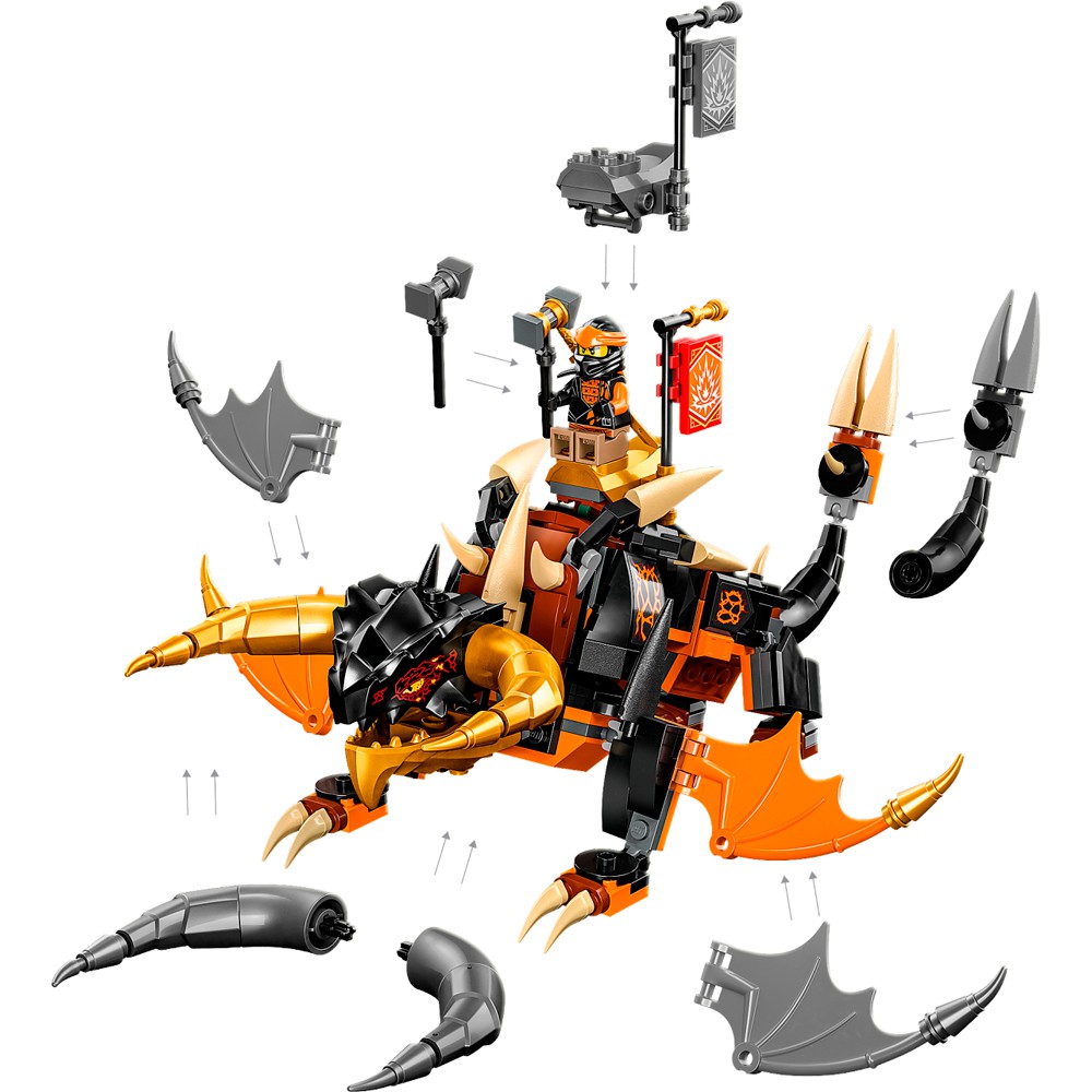 Lego Ninjago Dragao De Terra Evo Do Cole 71782 285pcs - Datez