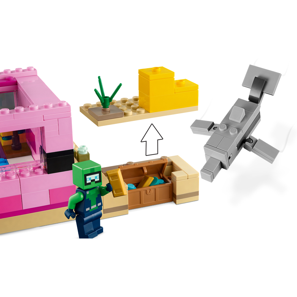 Lego Minecraft a Casa do Axolotl 21247 242pcs - Datez