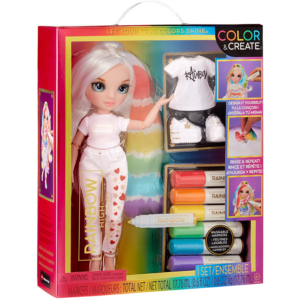 EGDE Lサイズ　REBOOT RE / RAINBOW　2種セット Boneca Rainbow High Color e Create Olhos Azuis - Datez