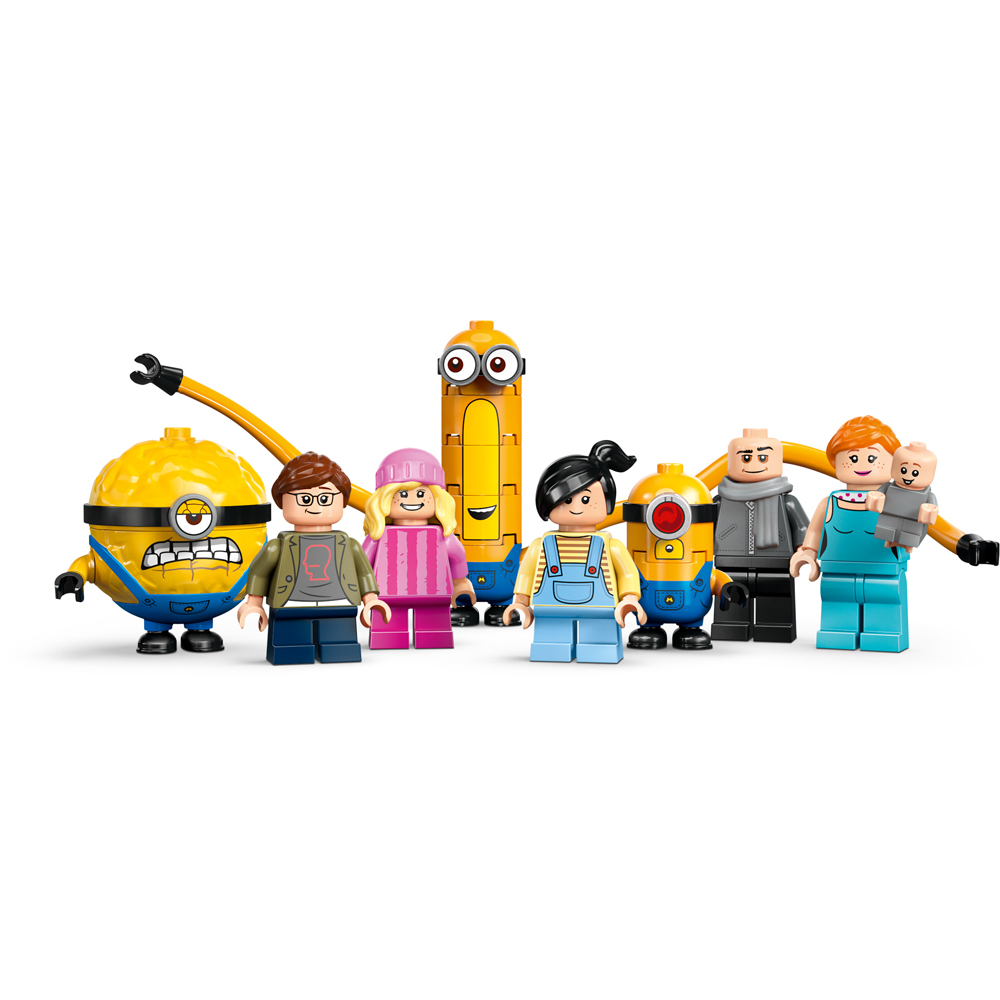 ミニコン Lego Minions Familia na Mansão do Gru 75583 com 868pcs - Datez