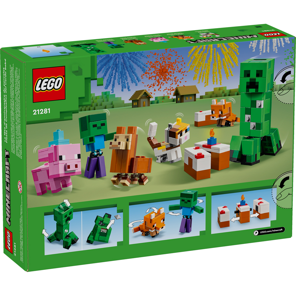 Lego Minecraft Aniversário do Bebê Porco 21281 com 351pcs - Datez