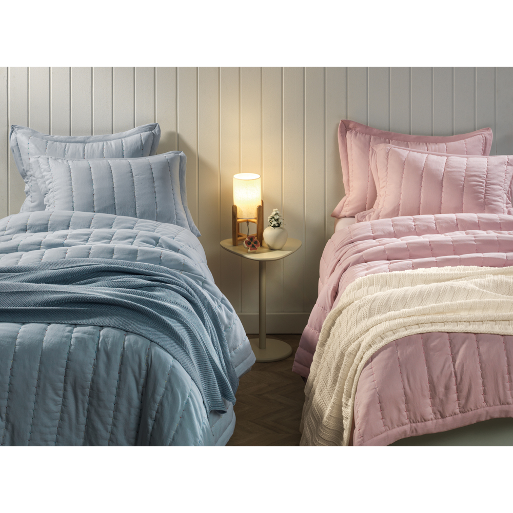 Jogo de Colcha Karsten Orion Matelasse 3 Peças Casal Azul - Datez