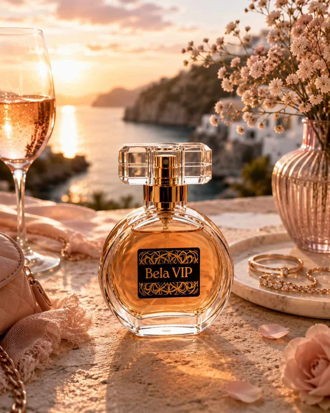 Perfume Contratipo Inspirado no 212 VIP Rosé Bela VIP Z002
