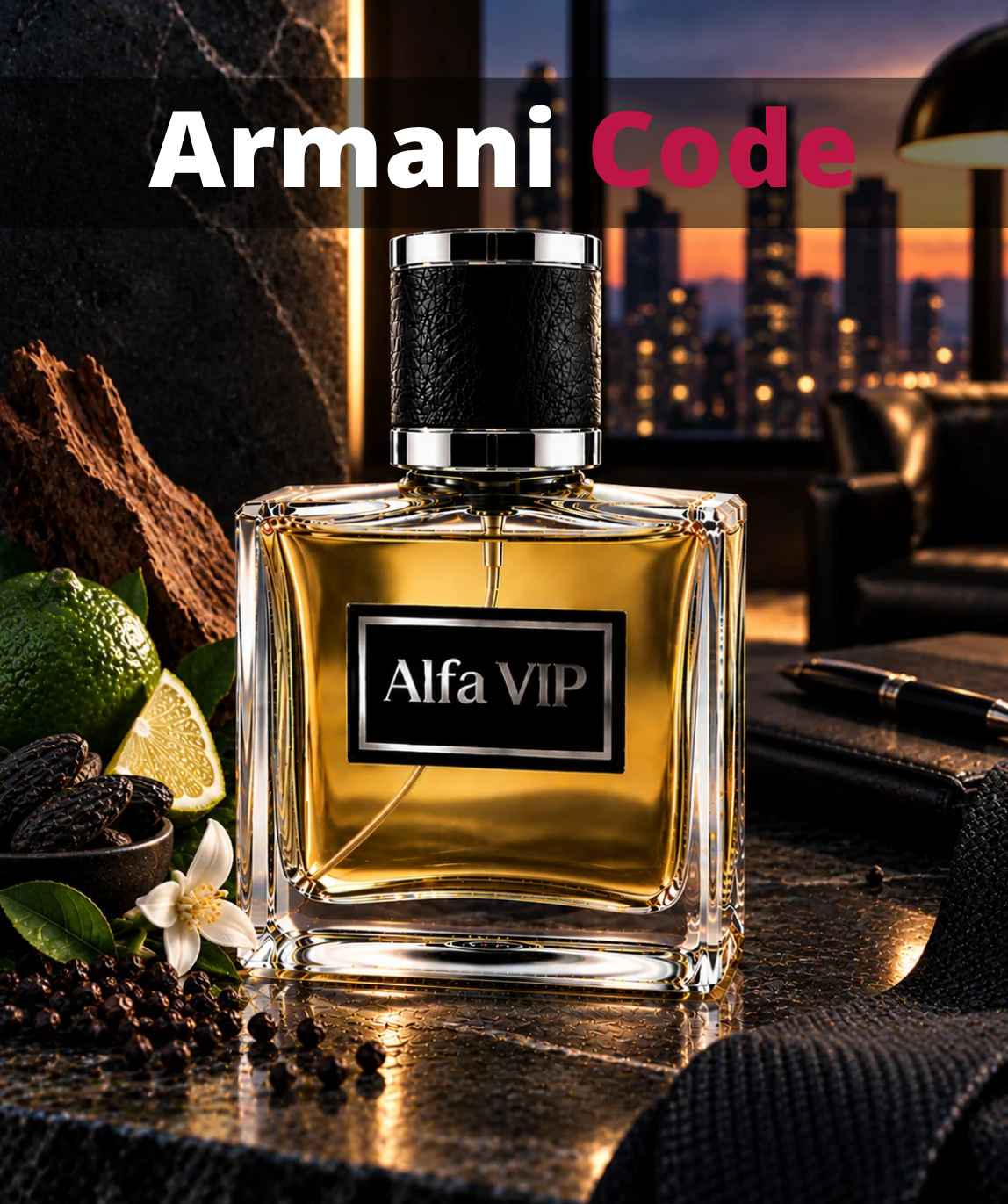 Perfume Contratipo Inspirado no Armani Code  Alfa VIP Z767 zullit