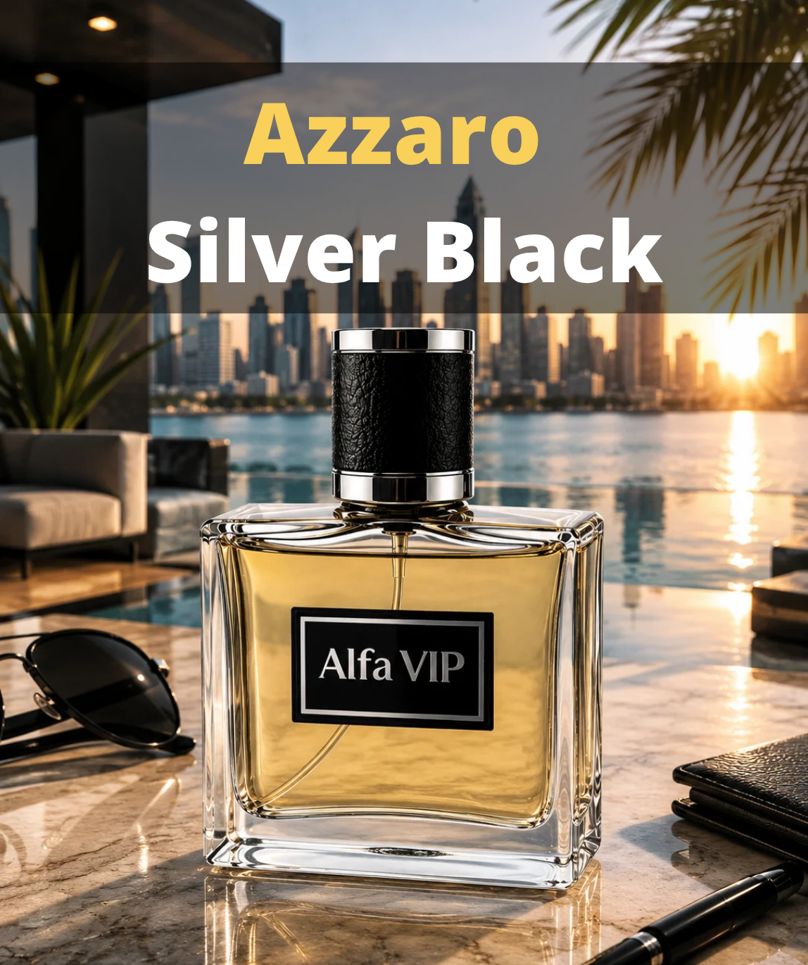 Perfume Contratipo Inspirado no Azzaro Silver Black Alfa VIP Z898 zullit