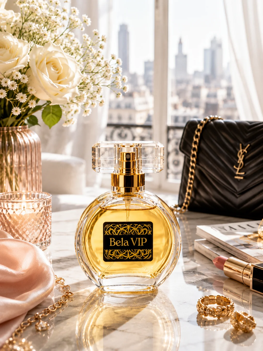 Perfume Contratipo Inspirado no Black Opium Bela VIP Z205
