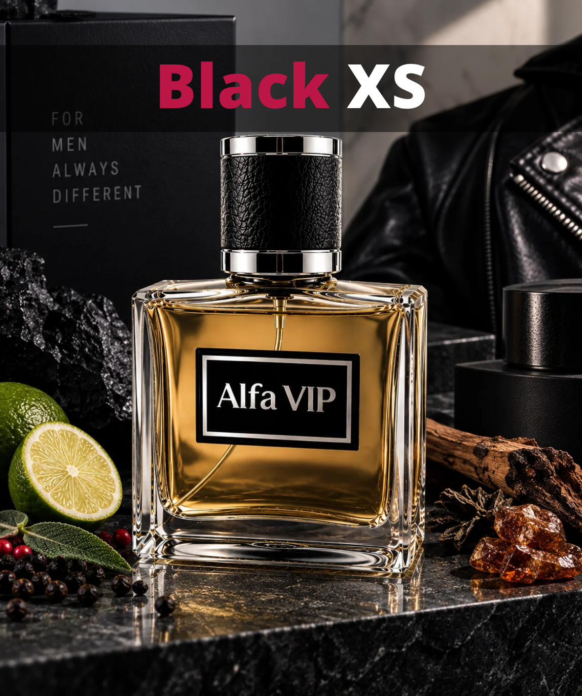 Perfume Contratipo Inspirado no Black XS Alfa VIP Z856 zullit
