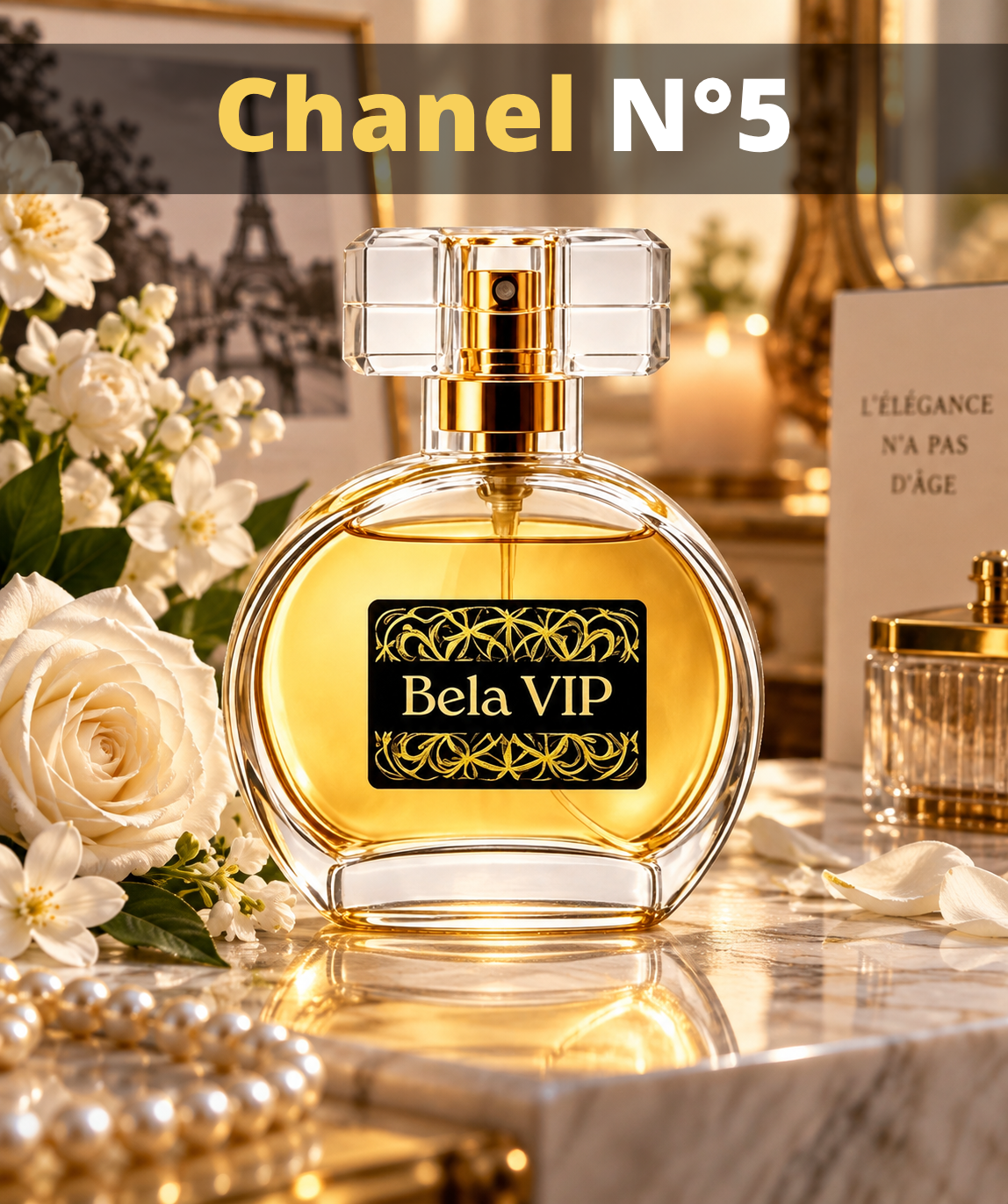 Perfume Contratipo Inspirado no Chanel N°5 Bela VIP Z006 zullit