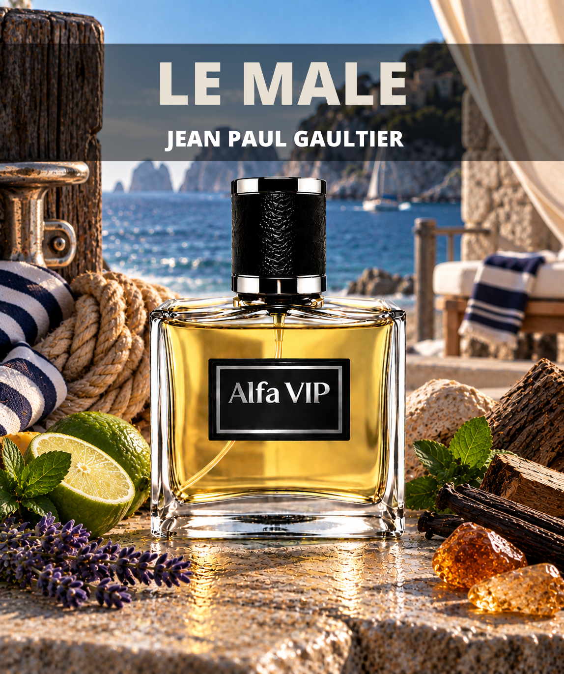 Perfume Contratipo Inspirado no Le Male Alfa VIP Z910 zullit