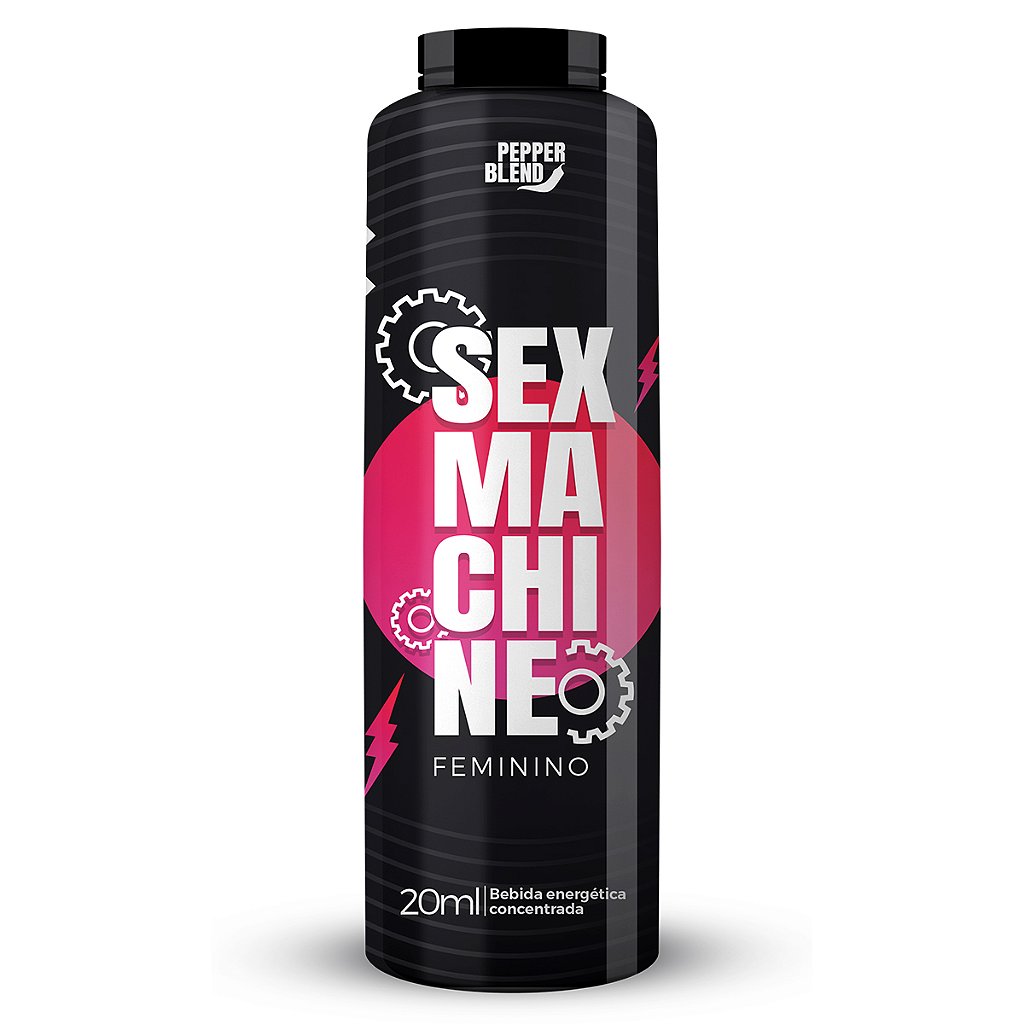 Sex Machine Feminino Bebida Energética Concentrada 20ml Pepper  