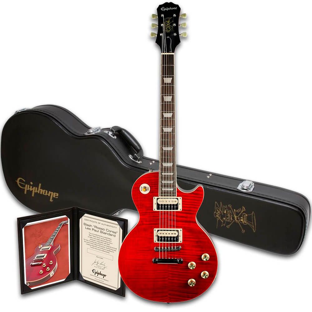 ギター Epiphone Slash Les Paul Standard Guitarra Epiphone Slash Les Paul Standard - Rosso Corsa