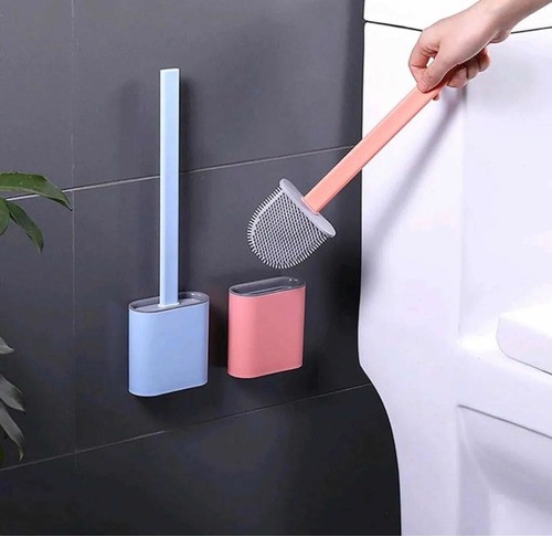 Escova de Limpar Vaso Sanitário Privada Banheiro em Silicone Clink - Casa  dos Fazendeiros