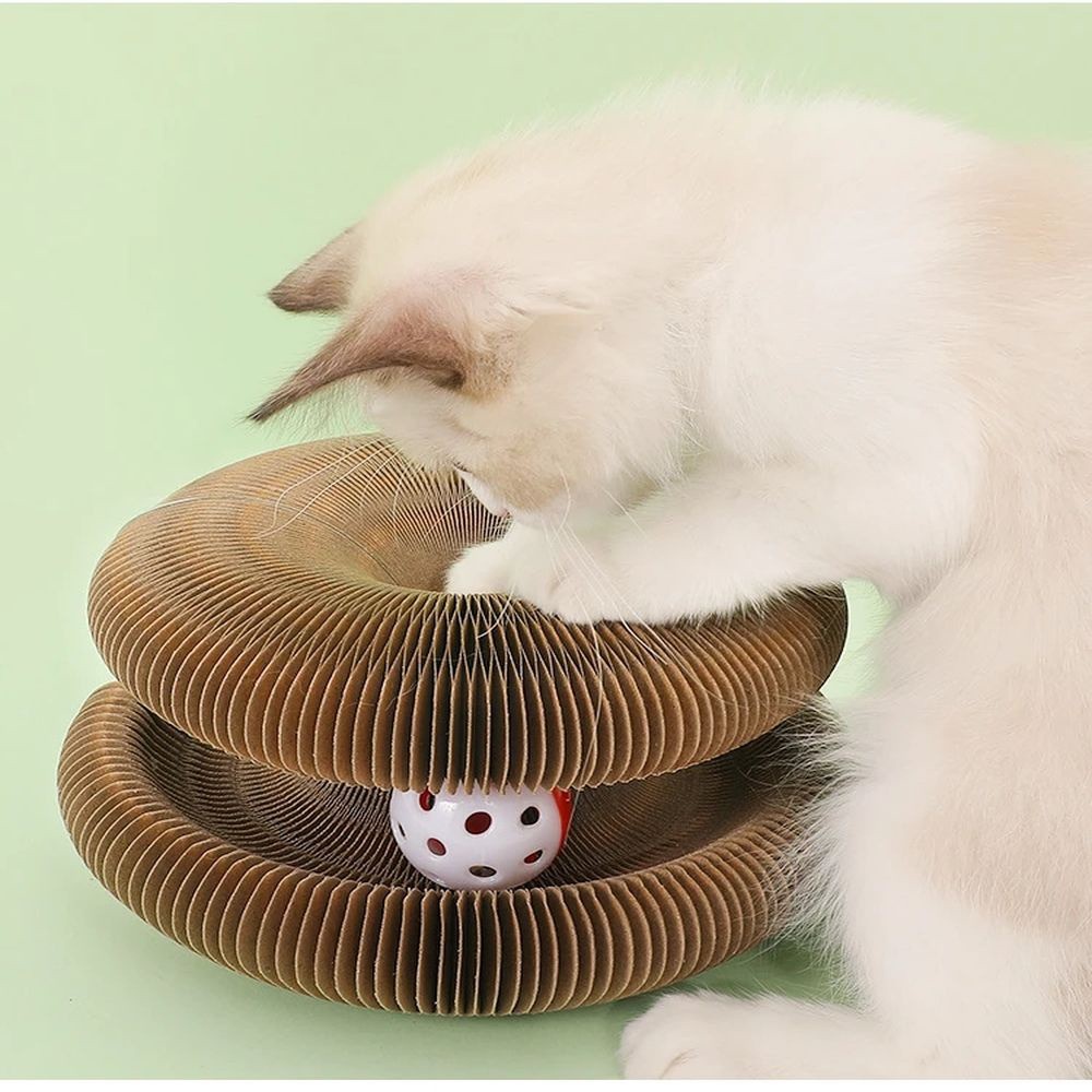 Órgão de papelão gato scratcher brinquedo gato mágico para coçar