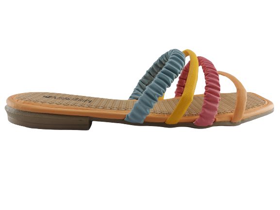 Sandália Mississipi Colorida Rasteira com Tiras Finas | Dakota loja online  de calçados - Acesse já! - Sandália Mississipi Colorida Rasteira com Tiras  Finas | Mississipi