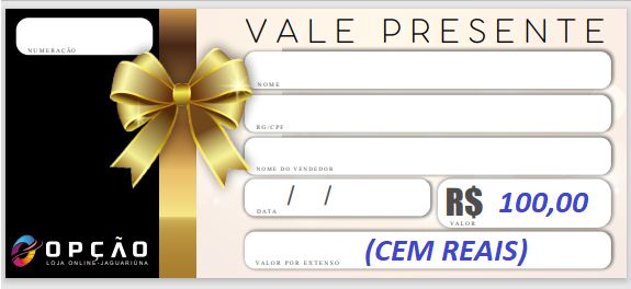 Vale presente 100 reais