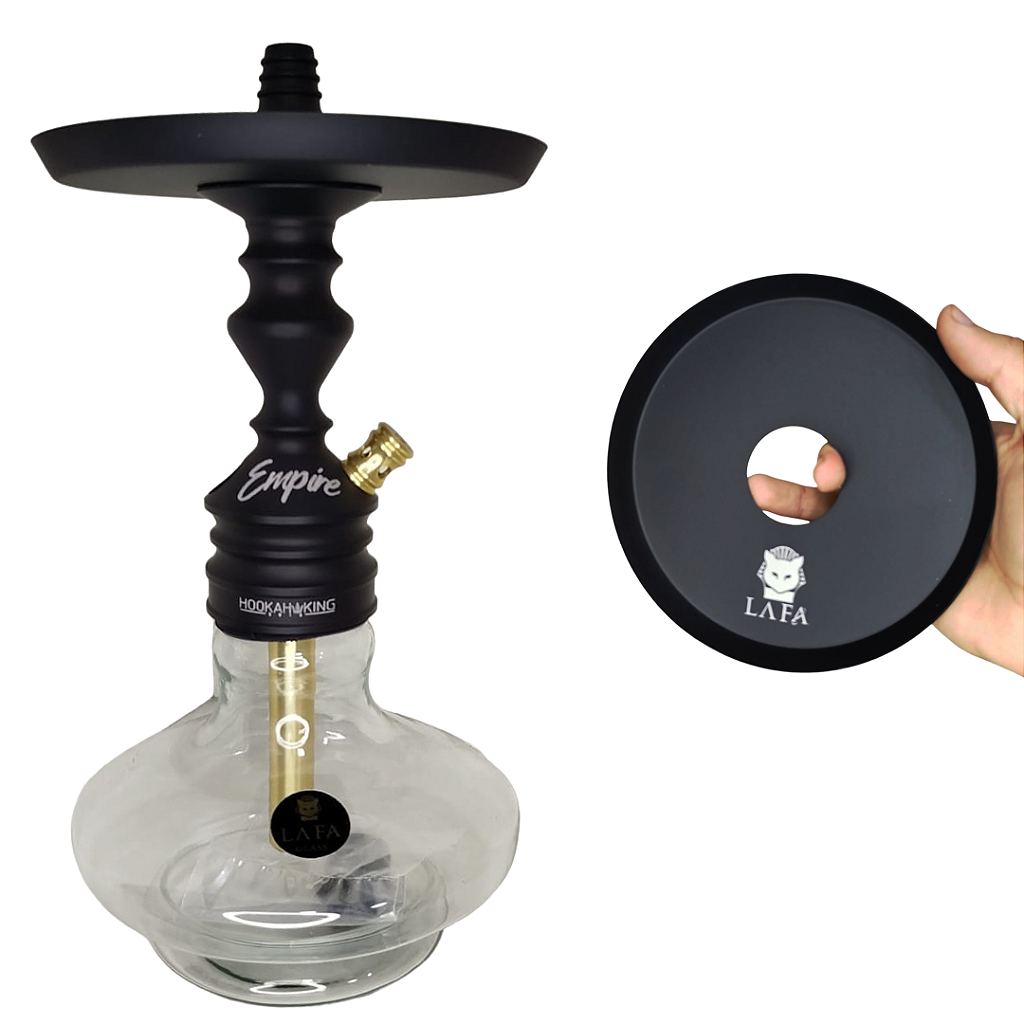 Narguile Completo Lafa Preto Hookah King Original Barato
