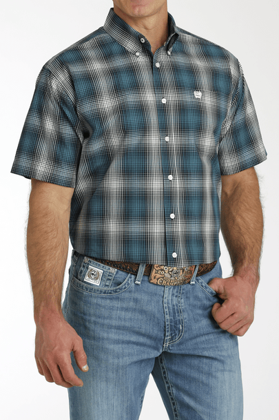 まっち！ Camisa Cinch Manga Curta MTW1111463 - Texas Indian