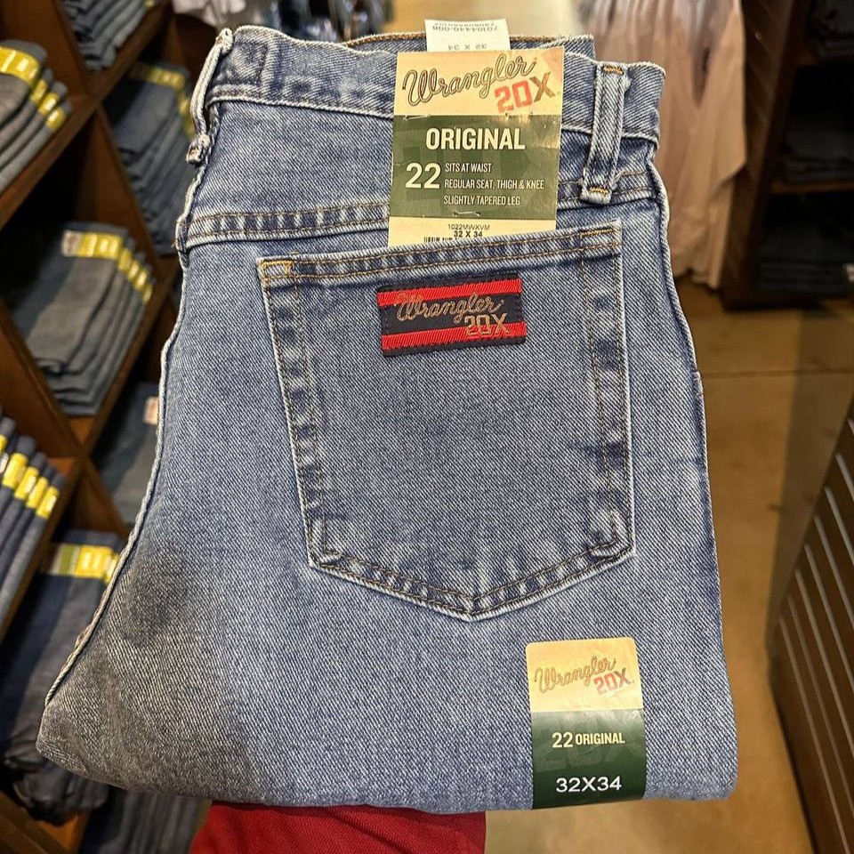 Calça jeans Wrangler 20x Original Fit Vintage Texas Indian