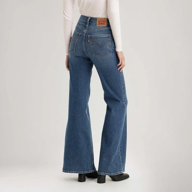 Calça Jeans Levis Ribcage Bells Lavagem Escura - Texas Indian