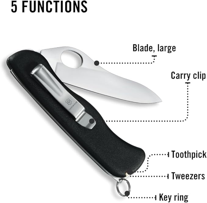 Canivete Victorinox Sentinel Clip Black - Texas Indian