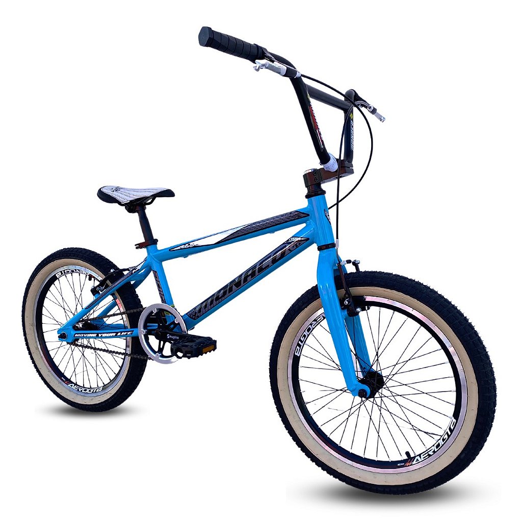 Bicicleta Mônaco Cross 2022 aro 20 - Azul - Bicicletaria Aquários