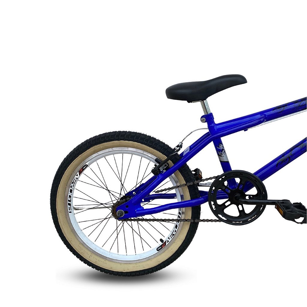 Bicicleta Aro 20 Menino Bmx Cross Freestyle Grau Infantil