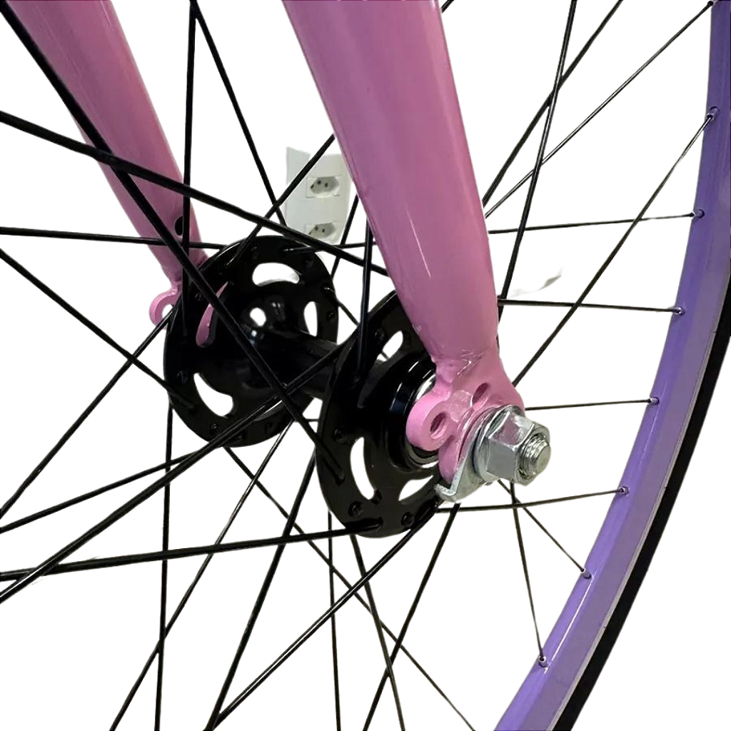 Bicicleta Fixa 700 Tetrapode Fixed Gear 2024 - Rosa e Lilás