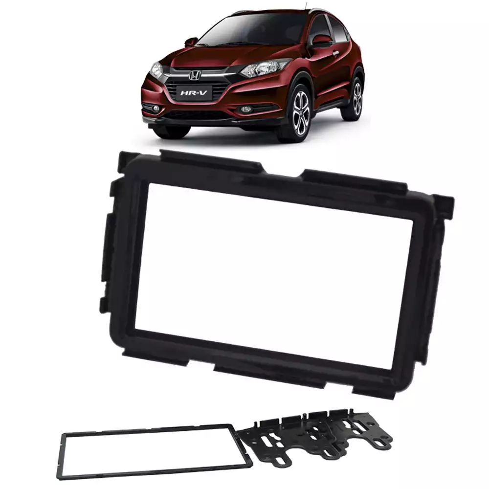 Moldura 2 Din Painel Honda Hrv 2015 2016 2017 2018 2019 2020