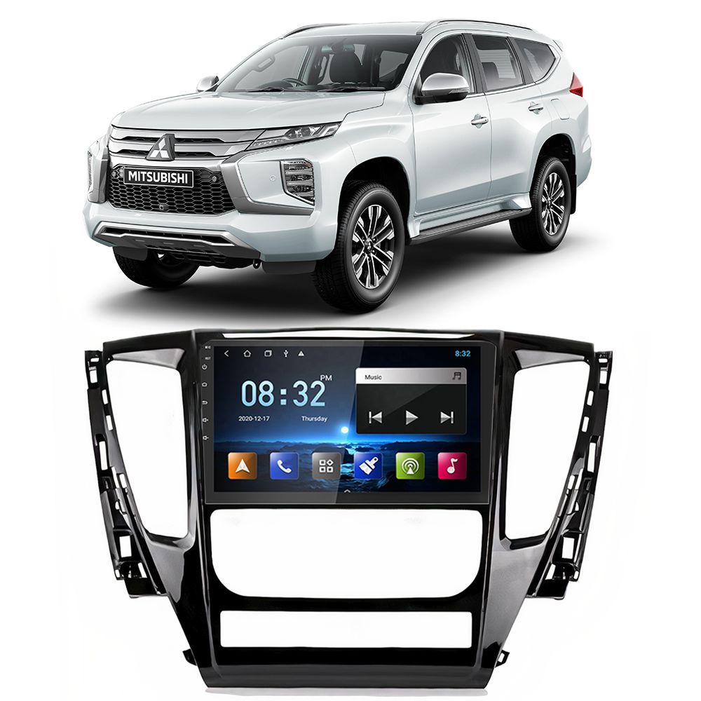 Kit Multimídia Android Mitsubishi Pajero Sport 2018-2022 Tela 9