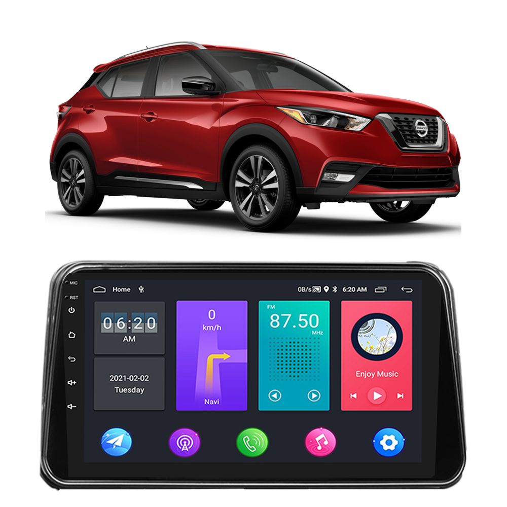 Kit Multimídia Android Nissan Kicks 2017-2022 9