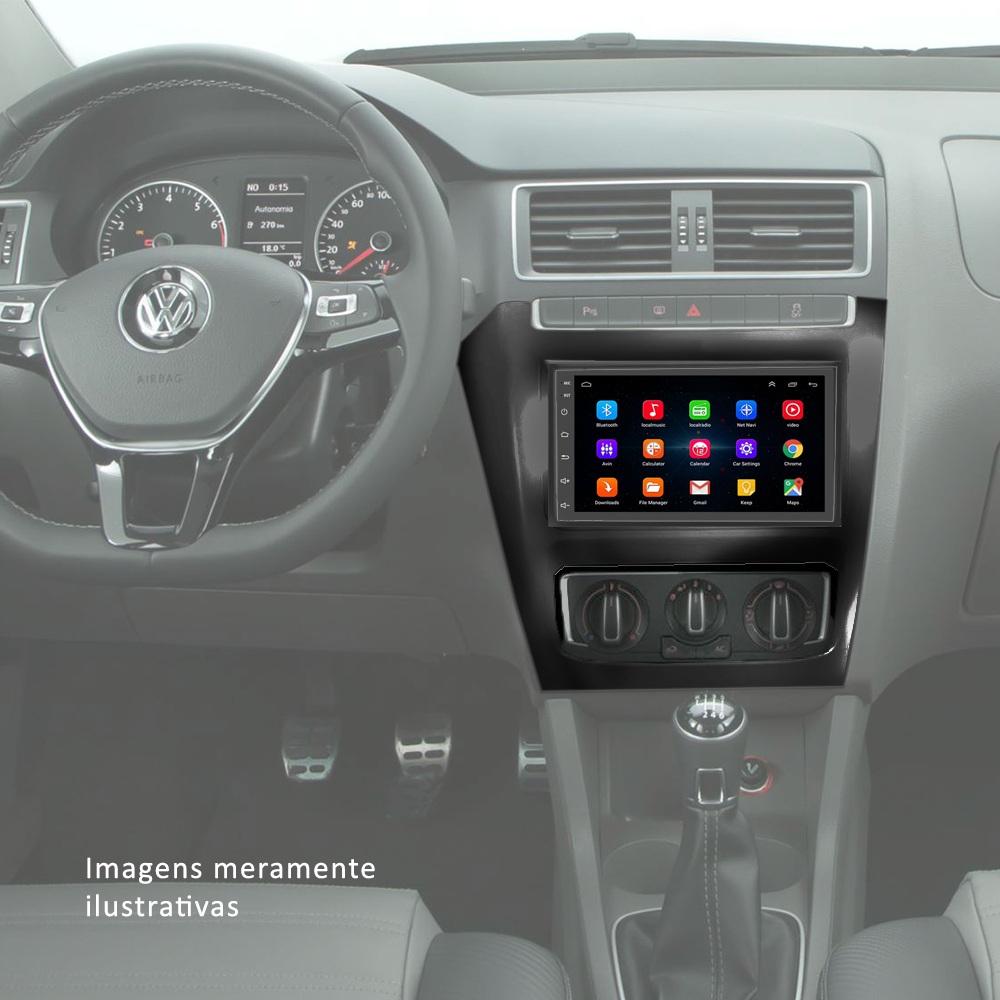 Kit Multimídia Android Fox, CrossFox e SpaceFox (2014-2022) GPS e