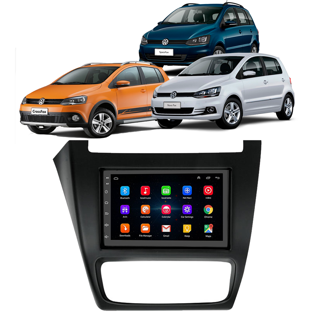Kit Multimídia Android Fox, CrossFox e SpaceFox (2014-2022) GPS e