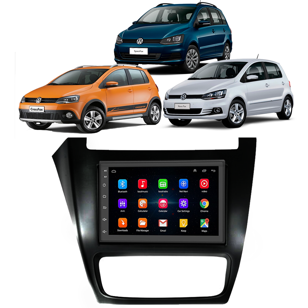 Kit Multimídia Android Fox, CrossFox e SpaceFox (2014-2022) GPS e