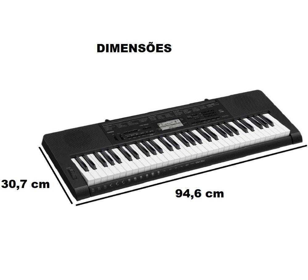 Teclado Casio CTK-3500 com Suporte e Pedal | Super Sonora - Super