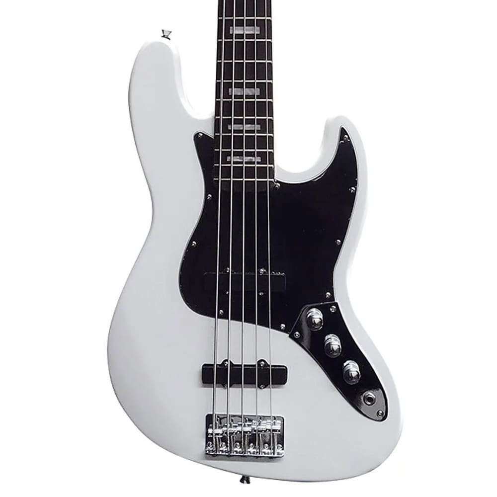 Contrabaixo Elétrico 5 Cordas Waldman GJJ-205X Branco - Super