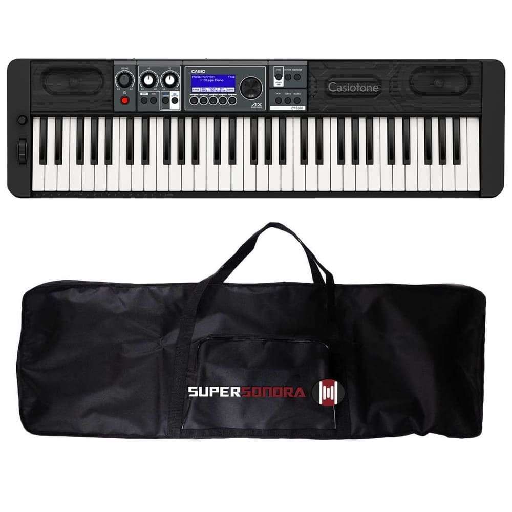 Teclado Musical Casio CT-S500 com Capa - Super Sonora - Super