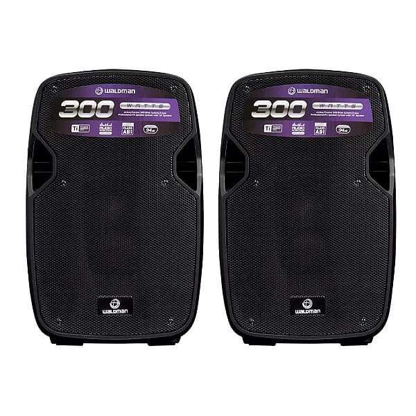 Kit Caixas de Som Bluetooth FK-300X Waldman 300W RMS Ativa 10