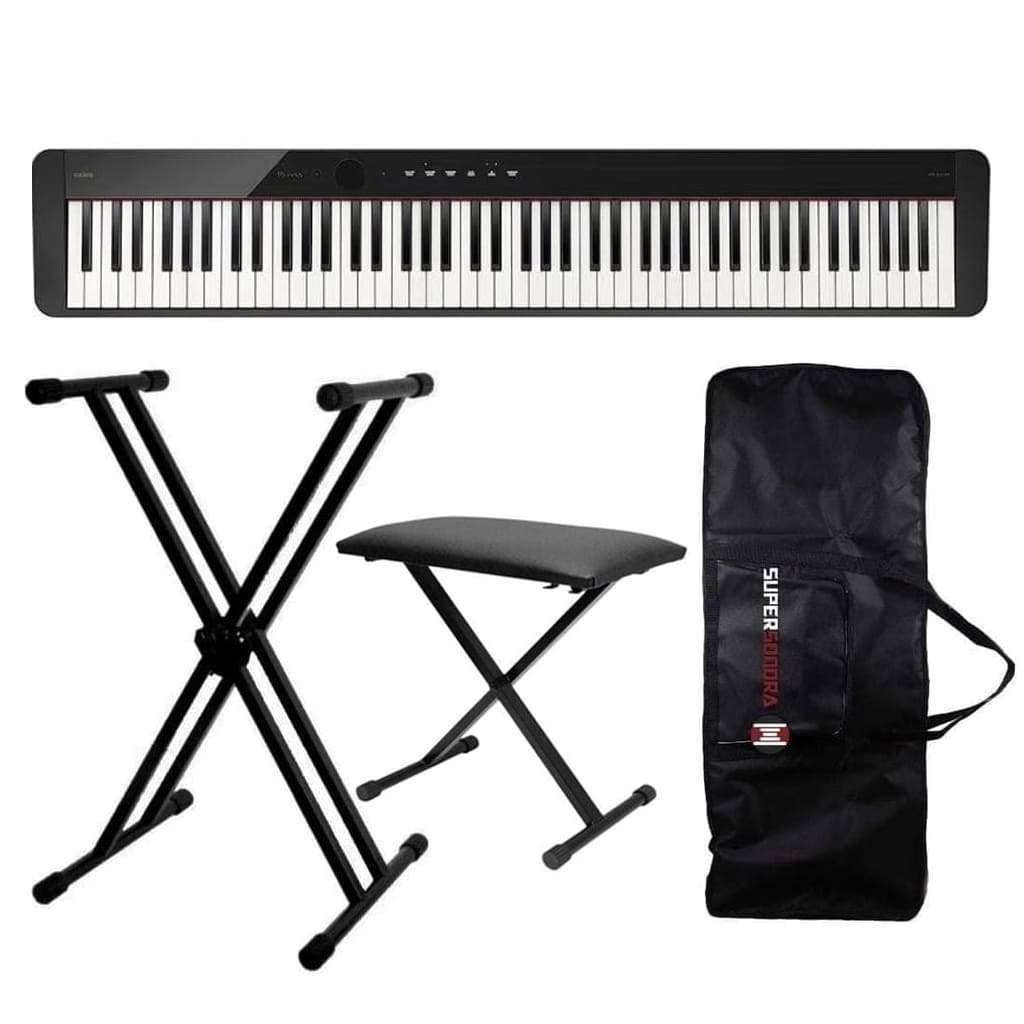 Piano Digital Casio Privia PX-S1100 com Capa - Super Sonora