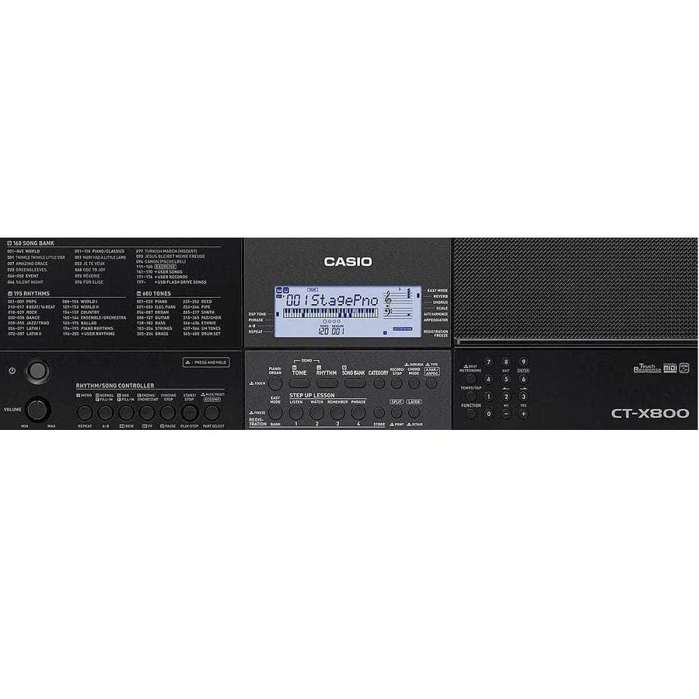 Teclado Musical Casio CTX800 Kit Suportes - Super Sonora - Super