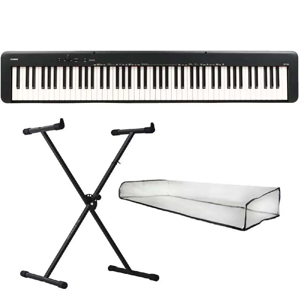 Piano Digital Casio CDP-S160 com Suporte e Capa - Super Sonora