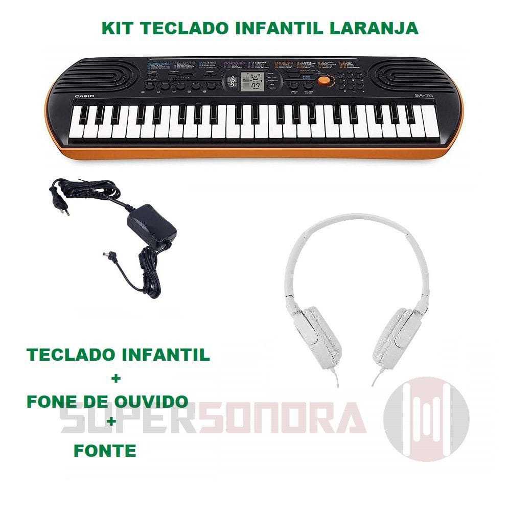 Teclado Musical Infantil SA-76 - Super Sonora - Super Sonora