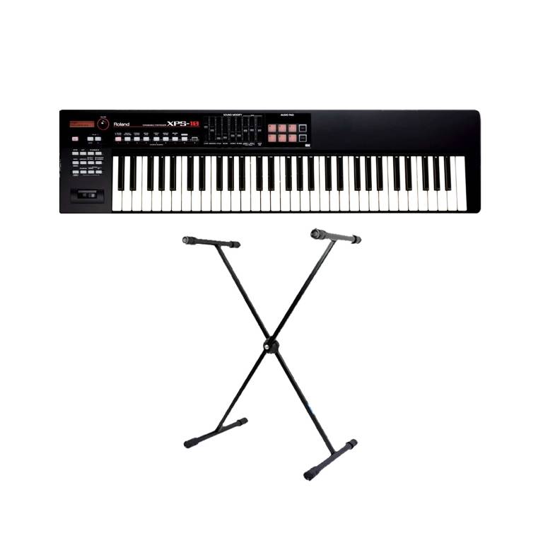 Teclado Roland XPS-10 Sintetizador Preto + Suporte - Super Sonora