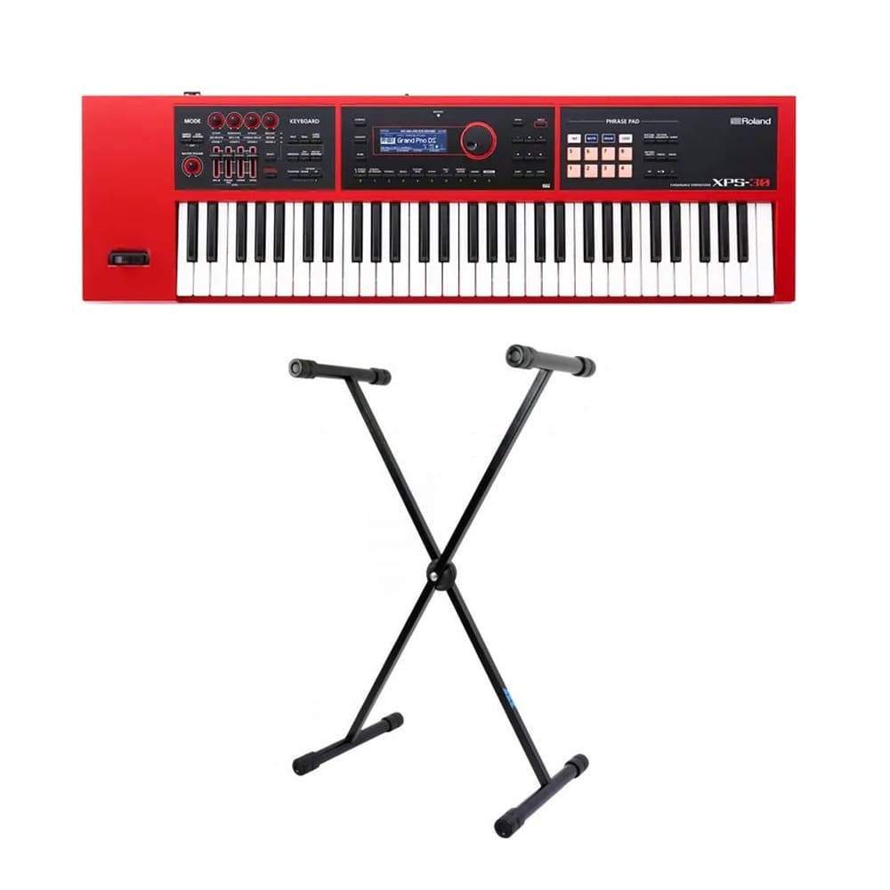 Teclado Sintetizador Roland XPS-30 Vermelho Kit - Super Sonora