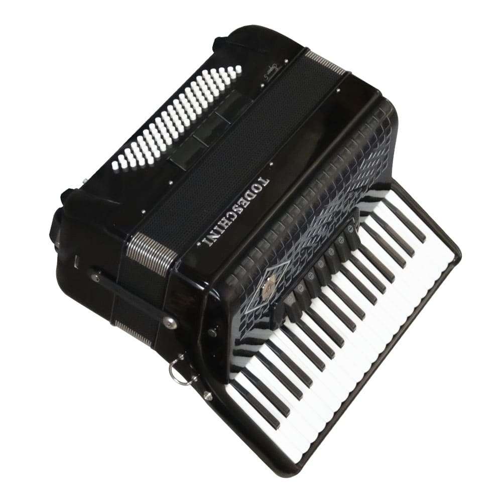 Gaita Acordeon 80 Baixos Todeschini Preto com Bag - Super Sonora
