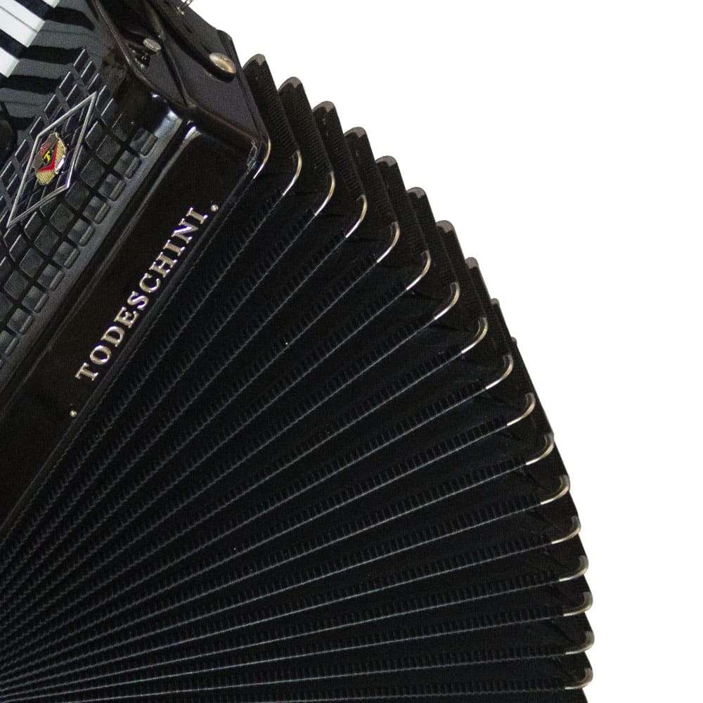 Gaita Acordeon 80 Baixos Todeschini Preto com Bag - Super Sonora