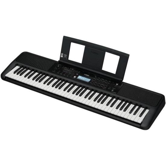 Teclado Yamaha PSR-EW320 Preto Com Capa E Suporte - Super Sonora