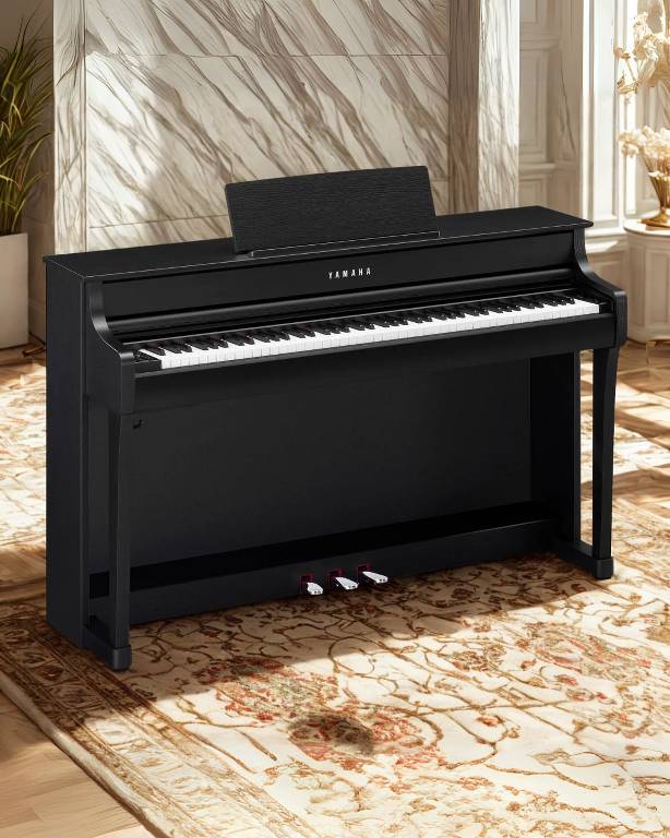 Piano Digital Yamaha Clavinova CLP835 Preto - Super Sonora - Super